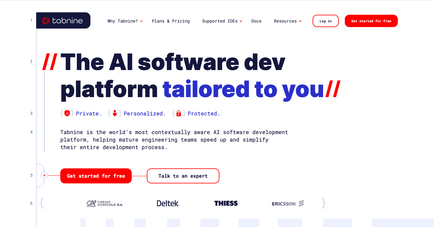 Tabnine Interface