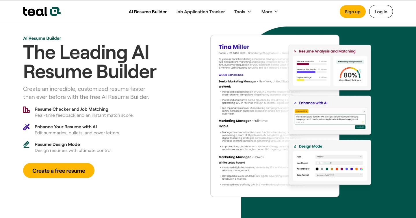 Teal AI Interface
