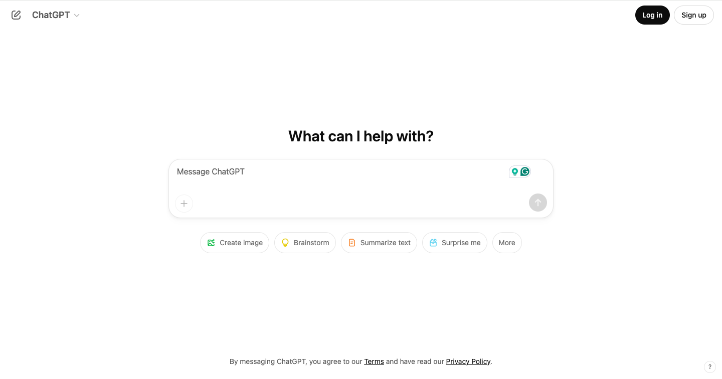 ChatGPT Interface