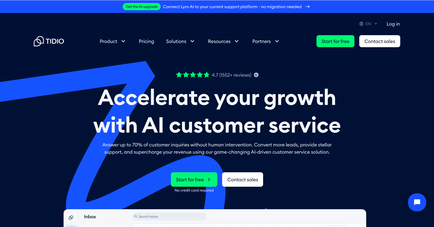 Tidio AI Interface