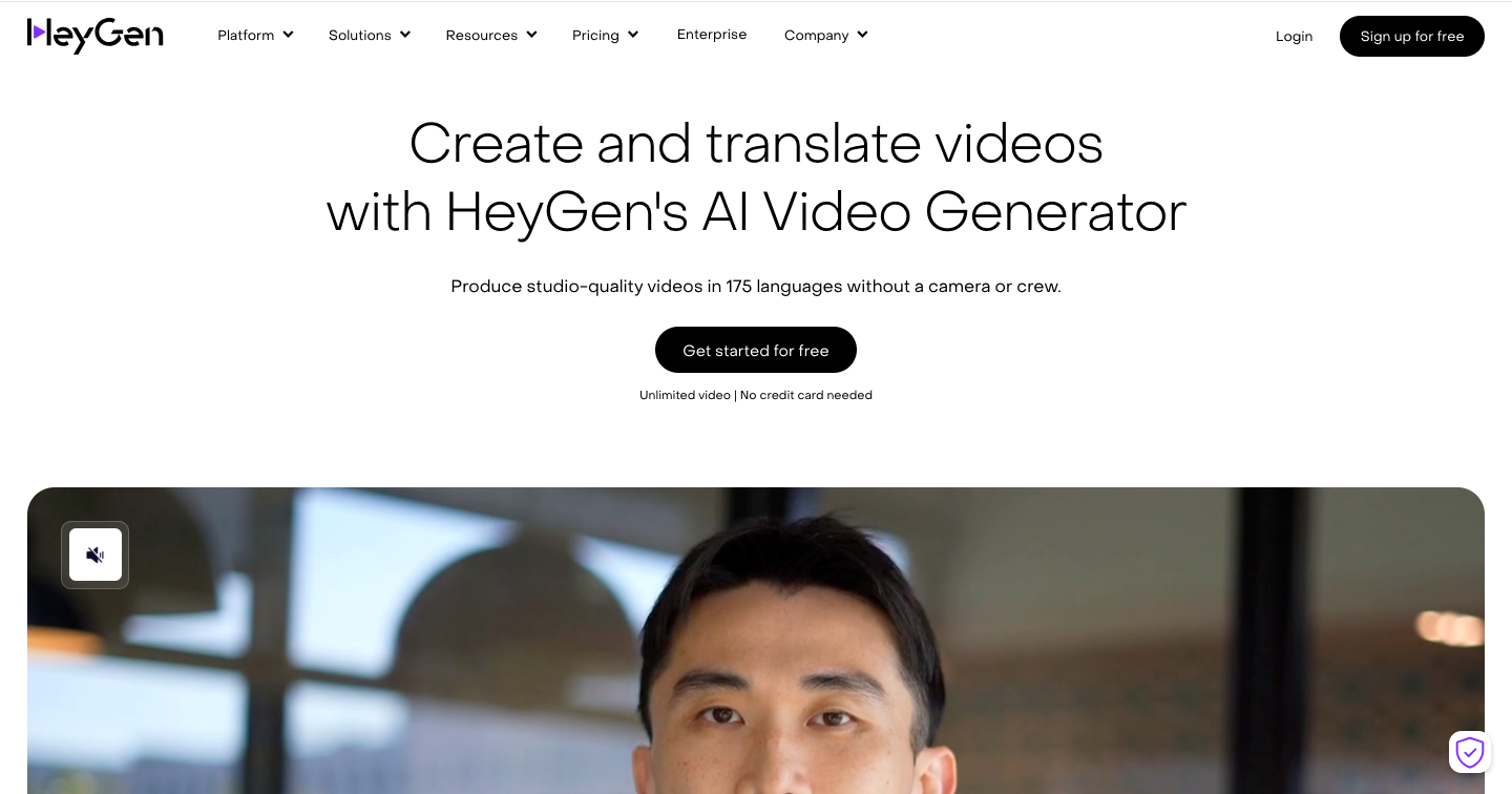HeyGen AI Interface