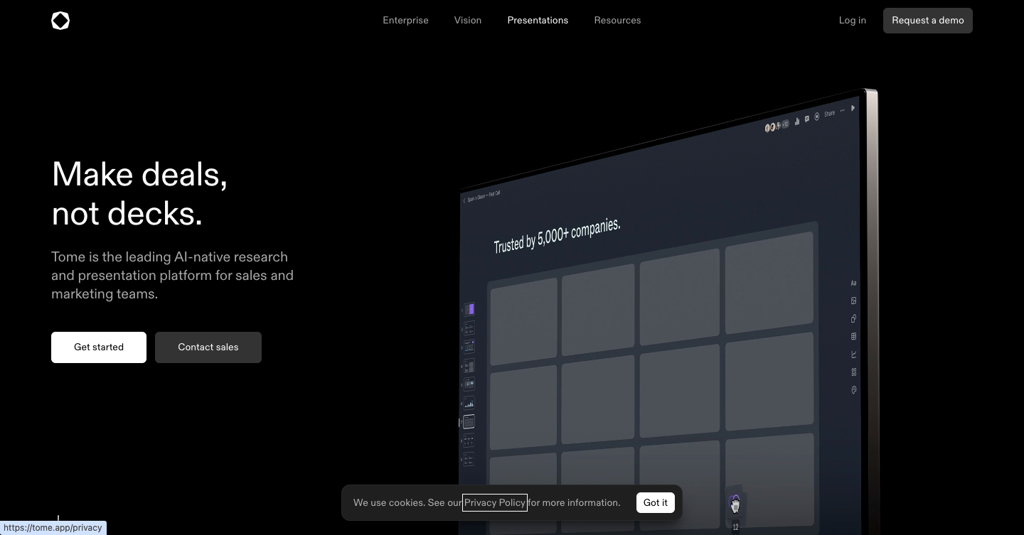Tome AI Interface